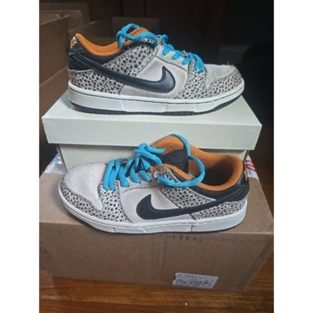 Nike SB Dunk Low Pro OLY PS Phantom Black Monarch (HF7841 001) Size 1Y